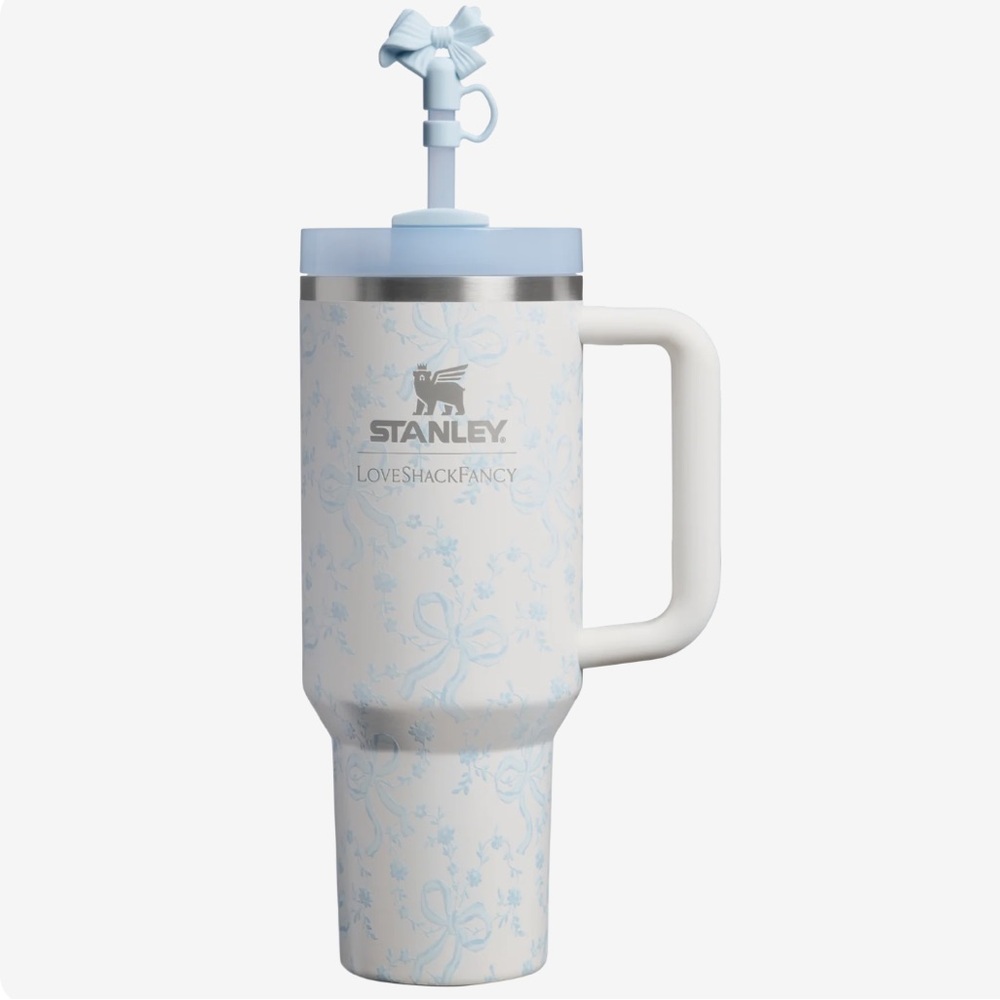 Stanley White and Blue Floral Tumbler

—-SOLD—